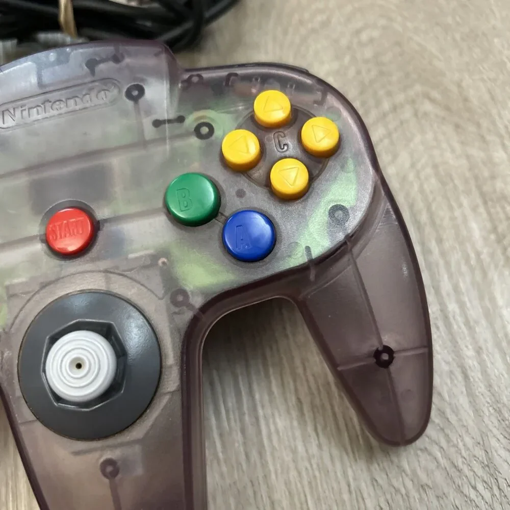 Official Nintendo 64 Controller Authentic OEM Purple N64 NUS-005 Works Loose